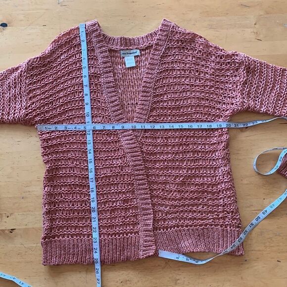 Cotton Emporium Open Stitch Cardigan Size Medium - Picture 10 of 12